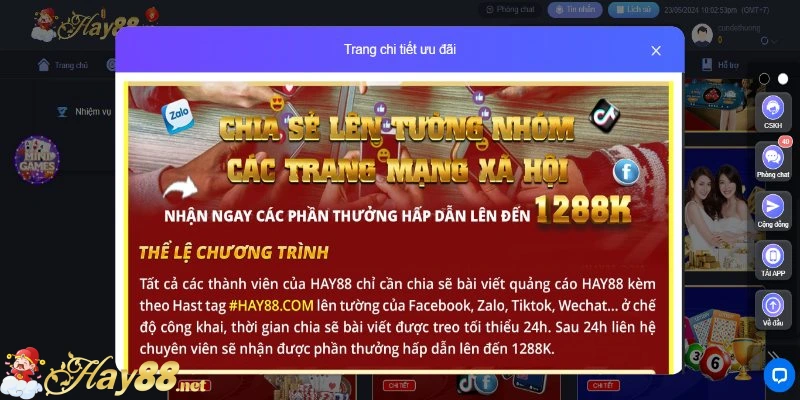 Chia sẻ, quảng bá thương hiệu lên mạng xã hội